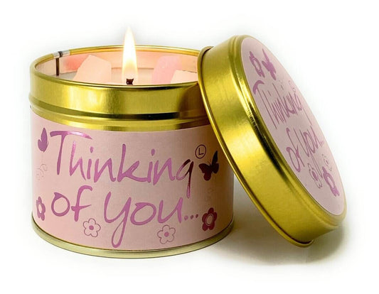 Lily Flame Thinking of You Candle in a Tin