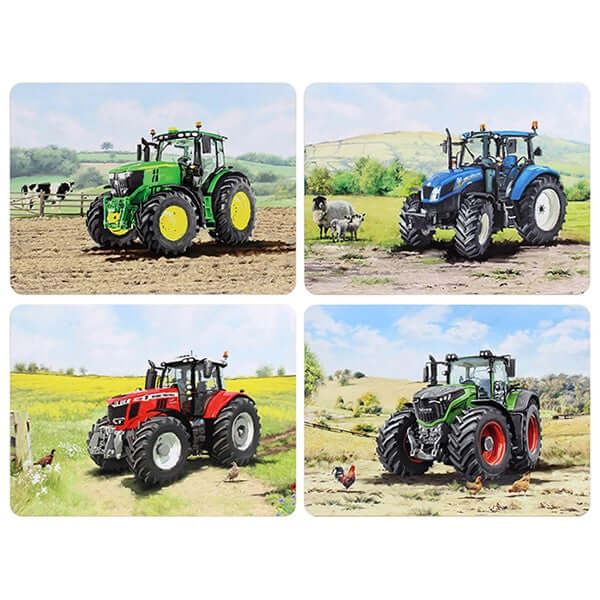 Farm Tractors Placemats Set 4