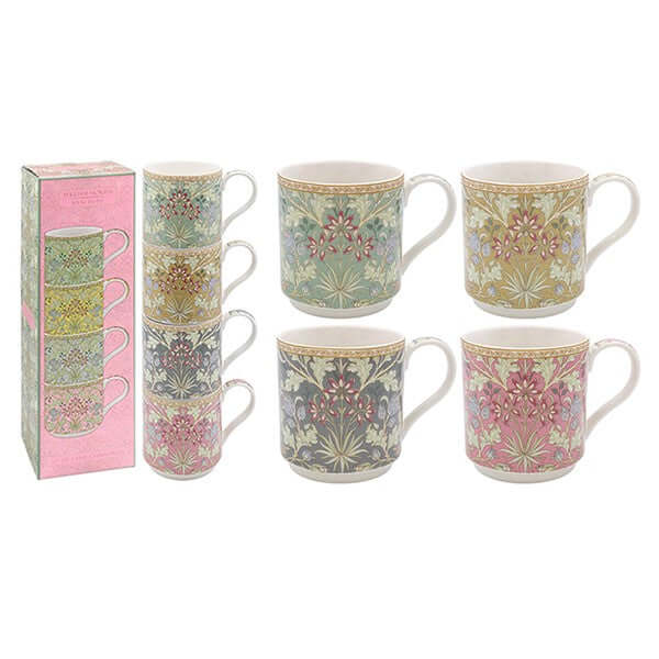 William Morris Hyacinth Stacking Mugs Set of 4