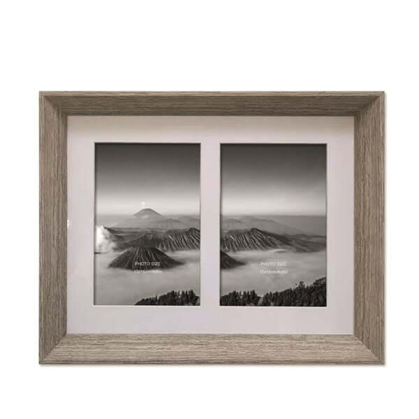 Natural Photo Frame Double 4x6in