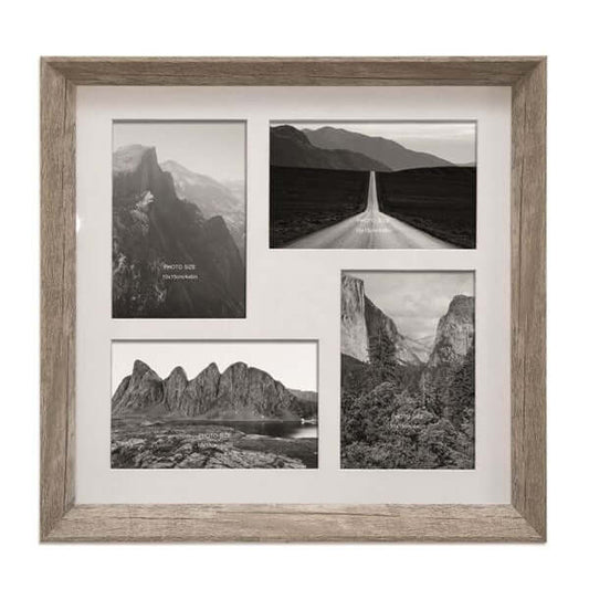 Natural Photo Frame Quadruple 4x6in