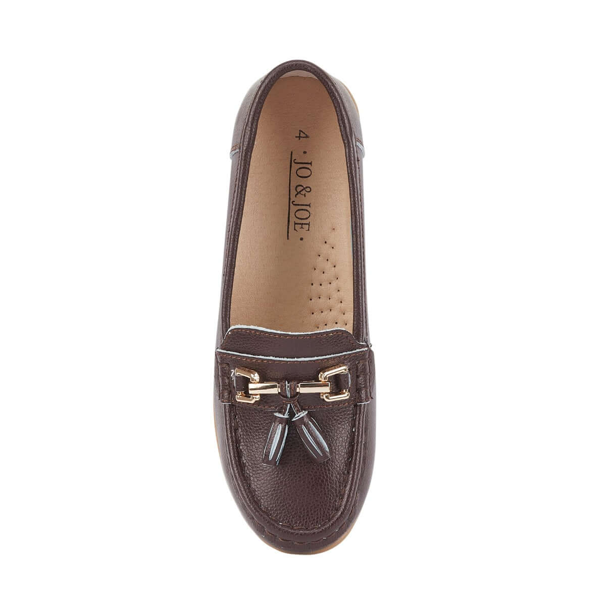 Nautical Real Leather Loafer - Chocolate
