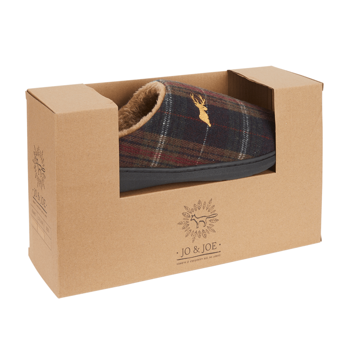 Mens Tartan Mule Slipper