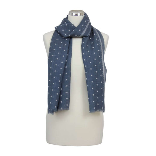 Peony London - Small Polka Dot Wool Scarf