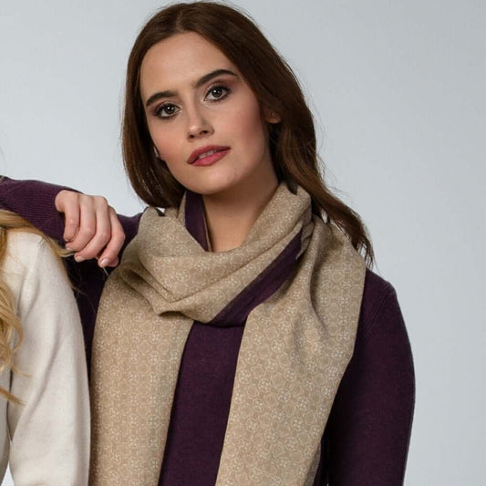 Peony London -Beige Wool Scarf