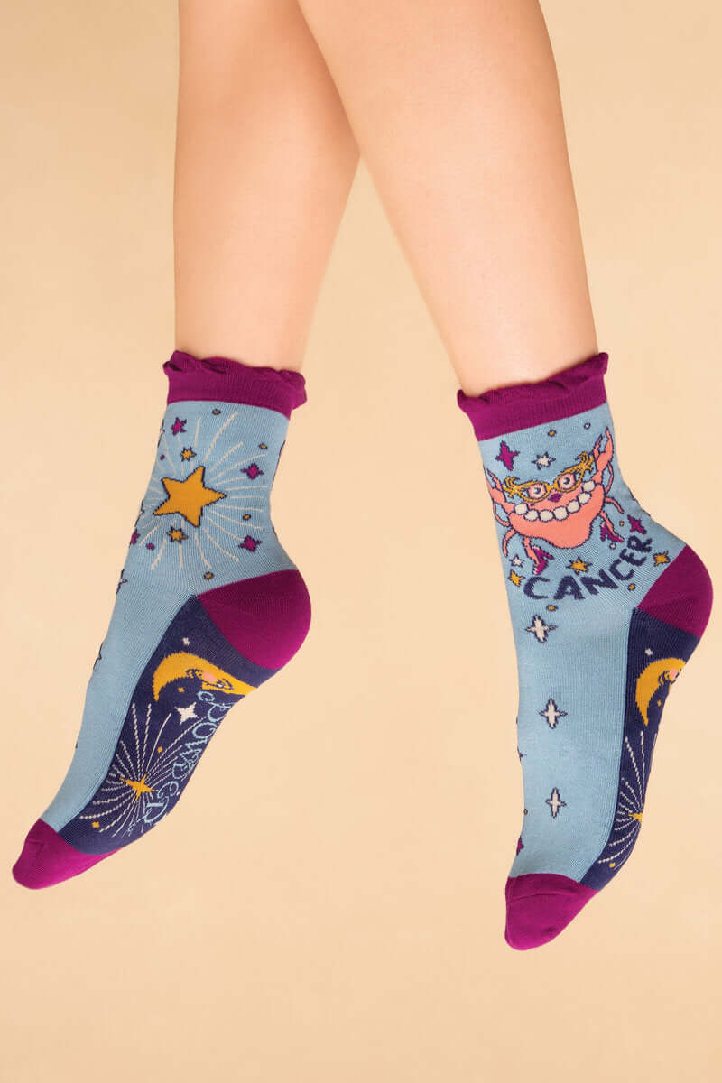 Powder Design Cancer Zodiac Ankle Socks