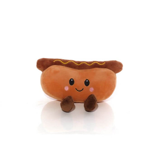 Plush Novelty Beanie Hot Dog with Legs