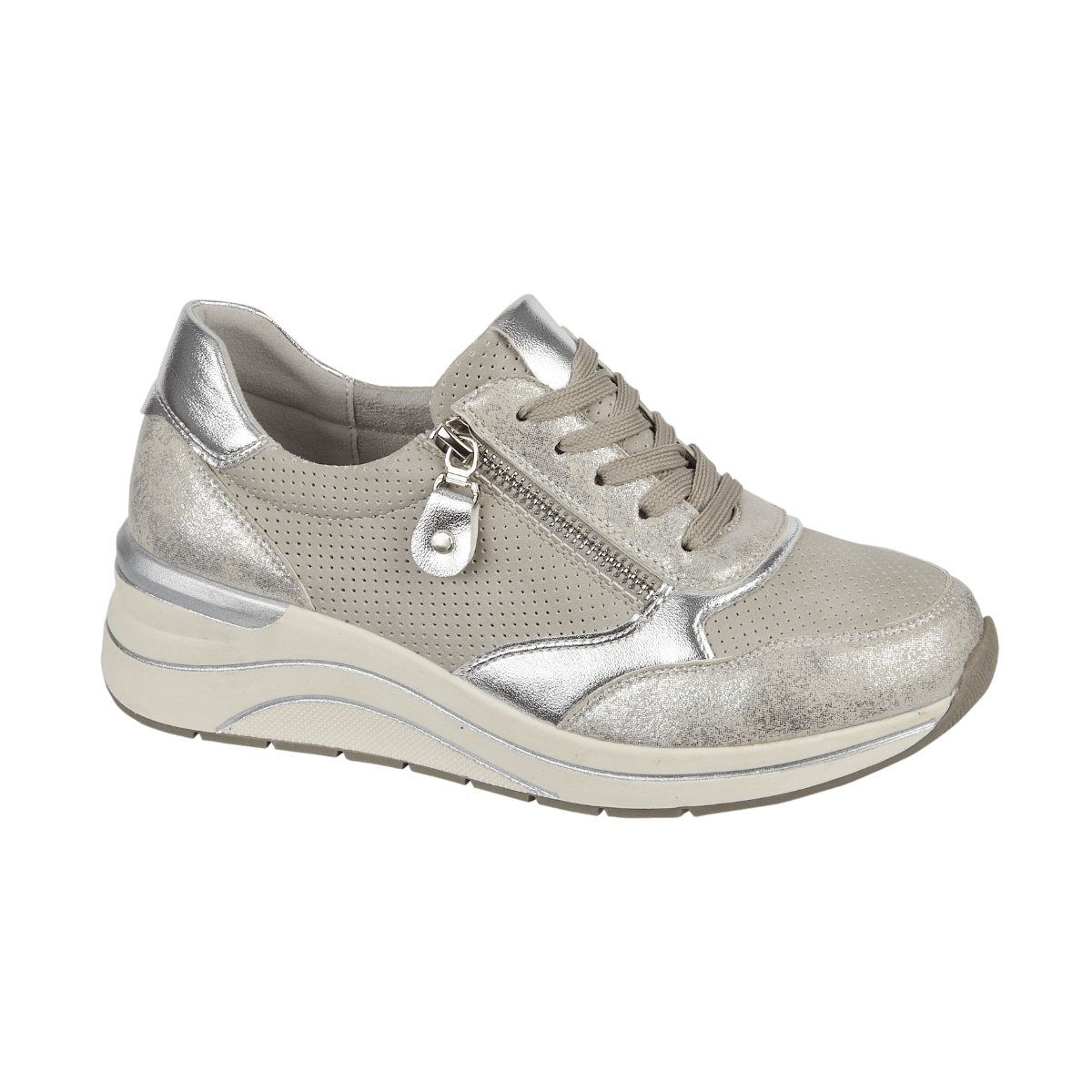 Saville Wedge Trainer - Silver