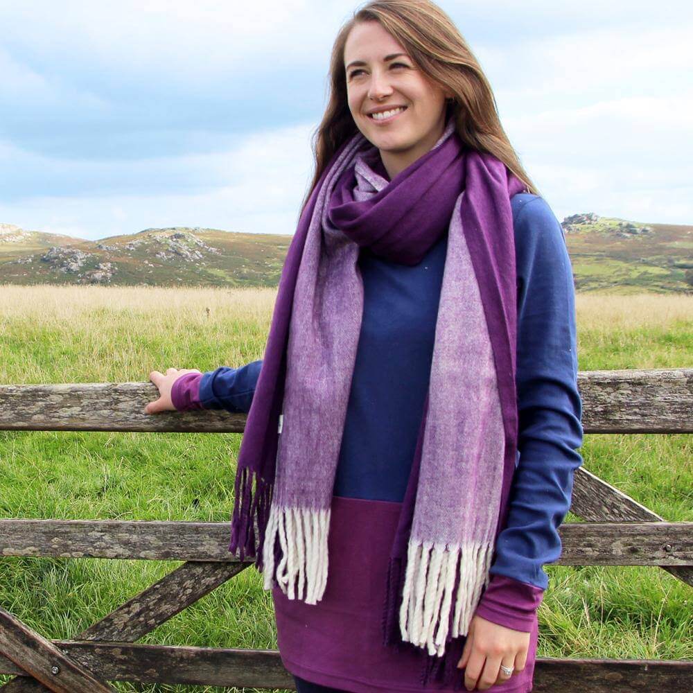 Lazy Jacks Clothing - Blanket Scarf Deep Purple