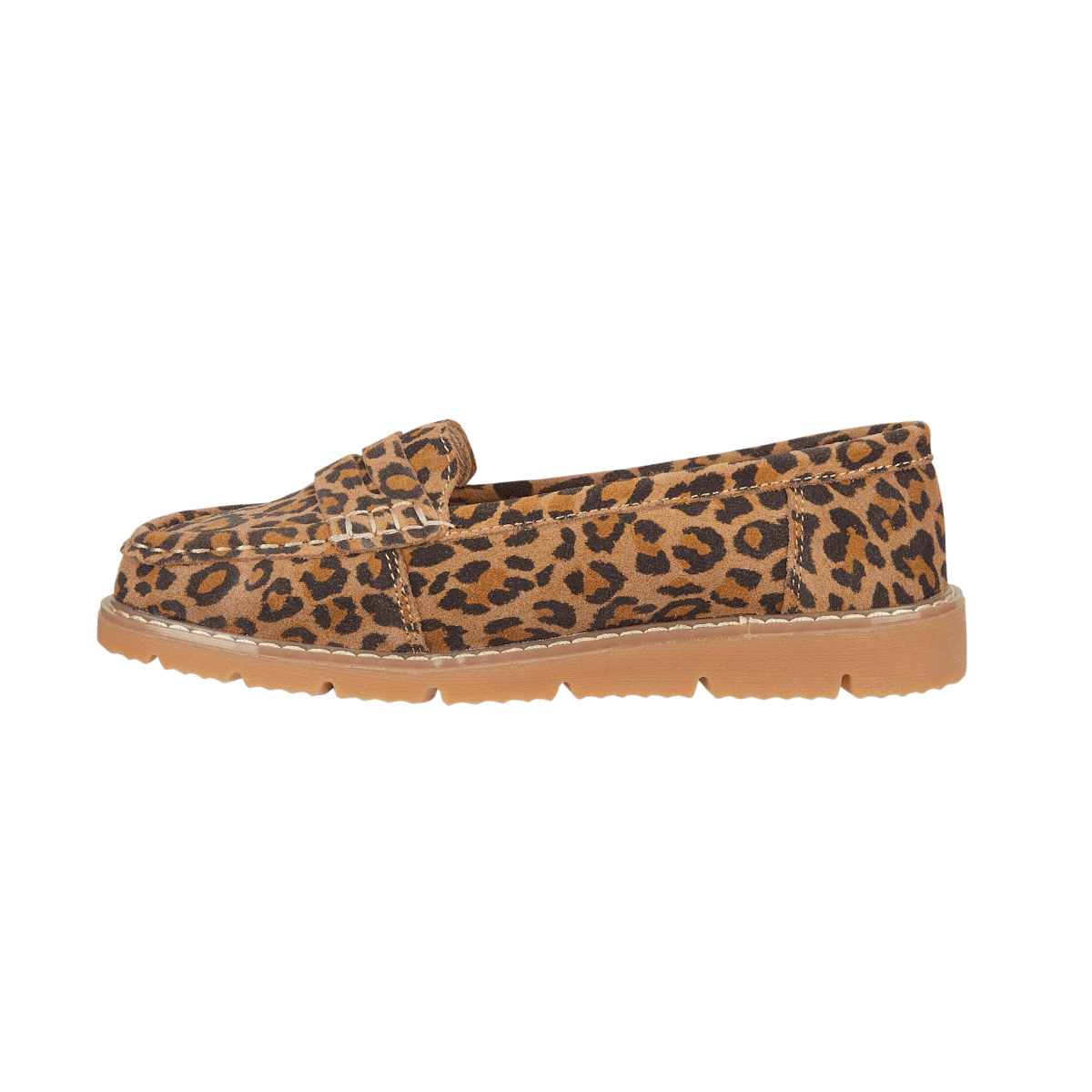 Shore Real Leather Suede Loafer - Leopard