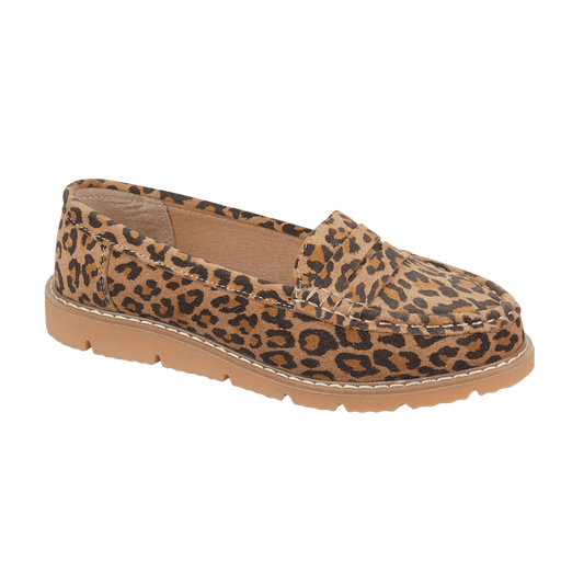 Shore Real Leather Suede Loafer - Leopard