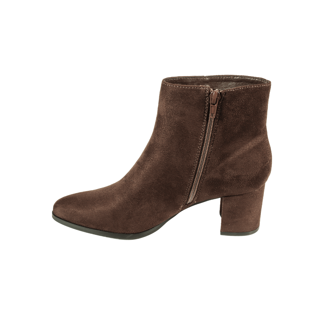 TANYA Ladies Heeled Ankle Boot - Brown MF