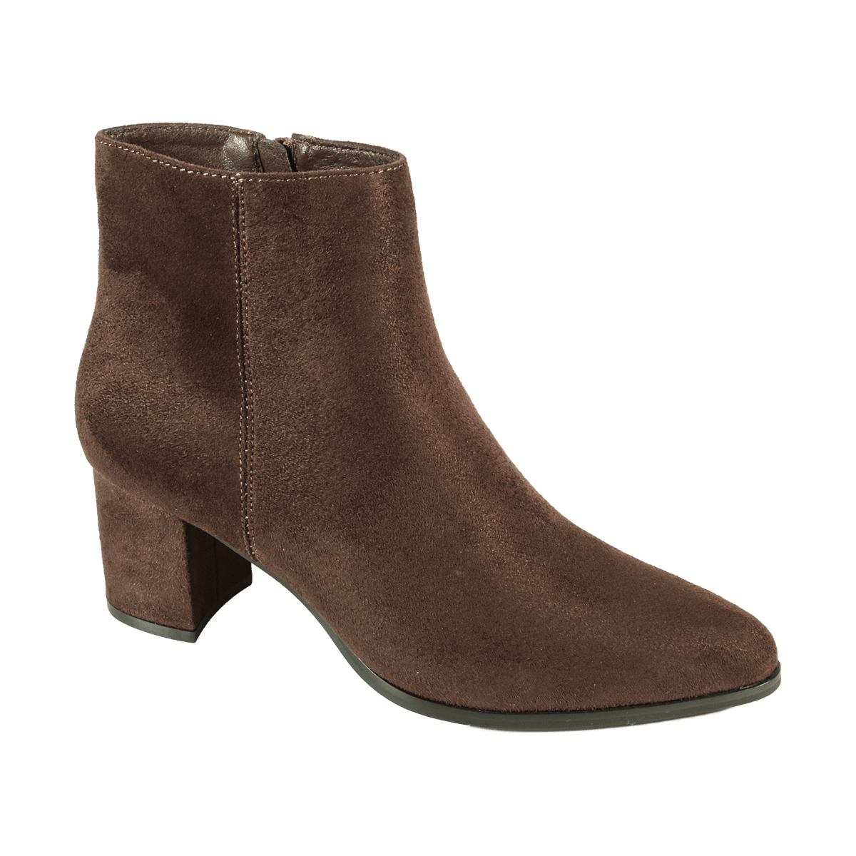 TANYA Ladies Heeled Ankle Boot - Brown MF