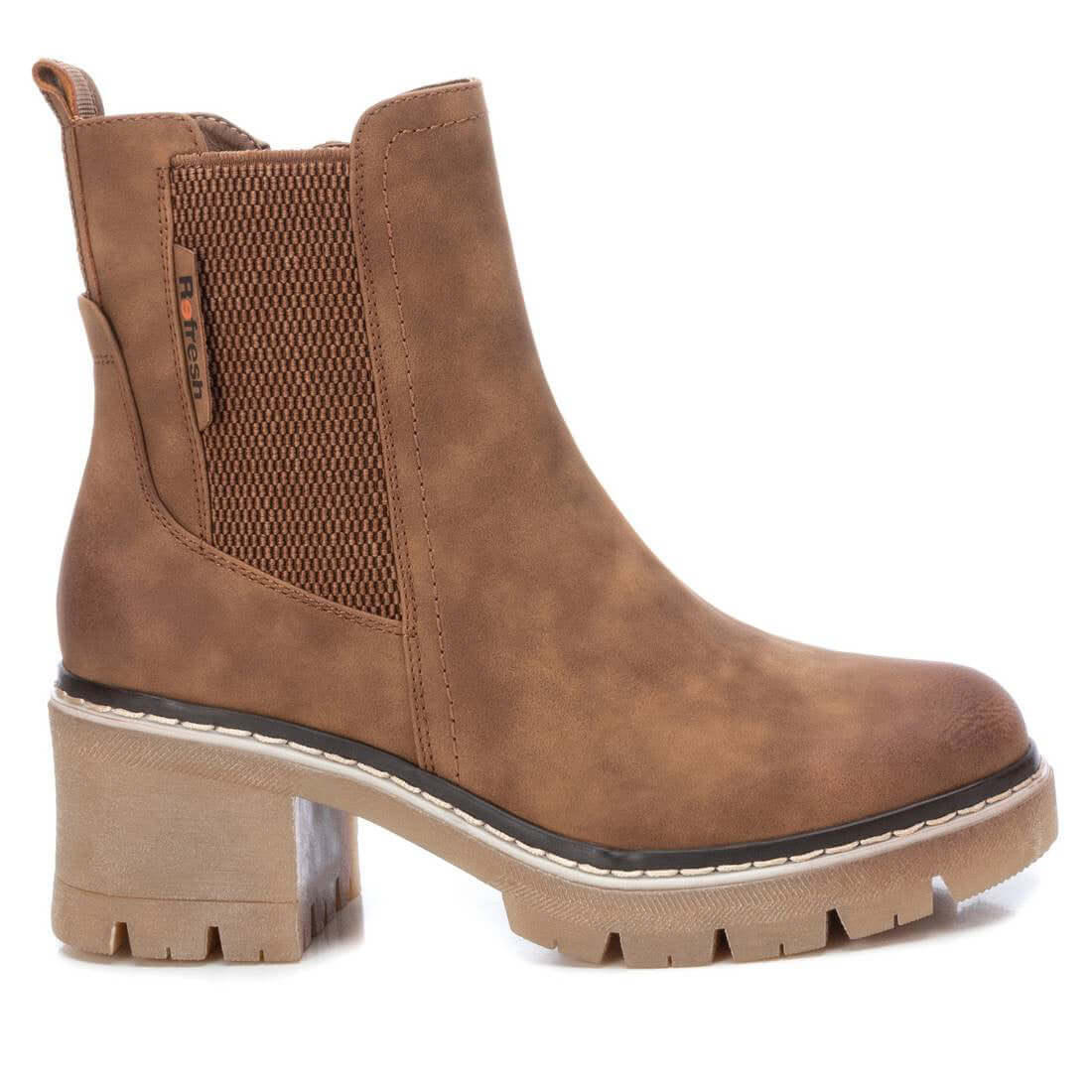 Refresh Camel PU Ladies Ankle Boot