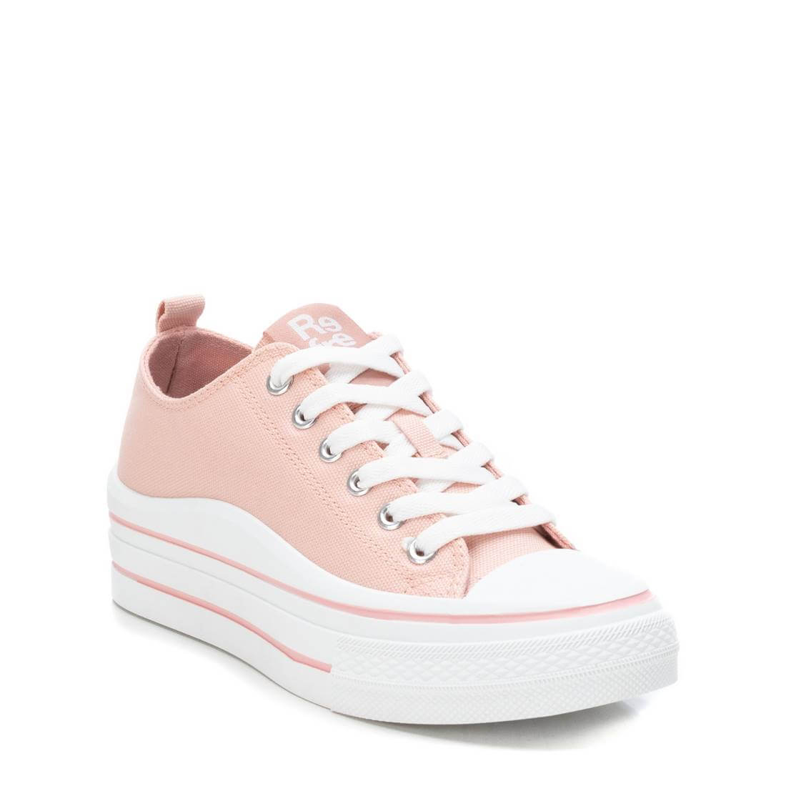 Refresh Nude Pink Chunky Canvas Trainers
