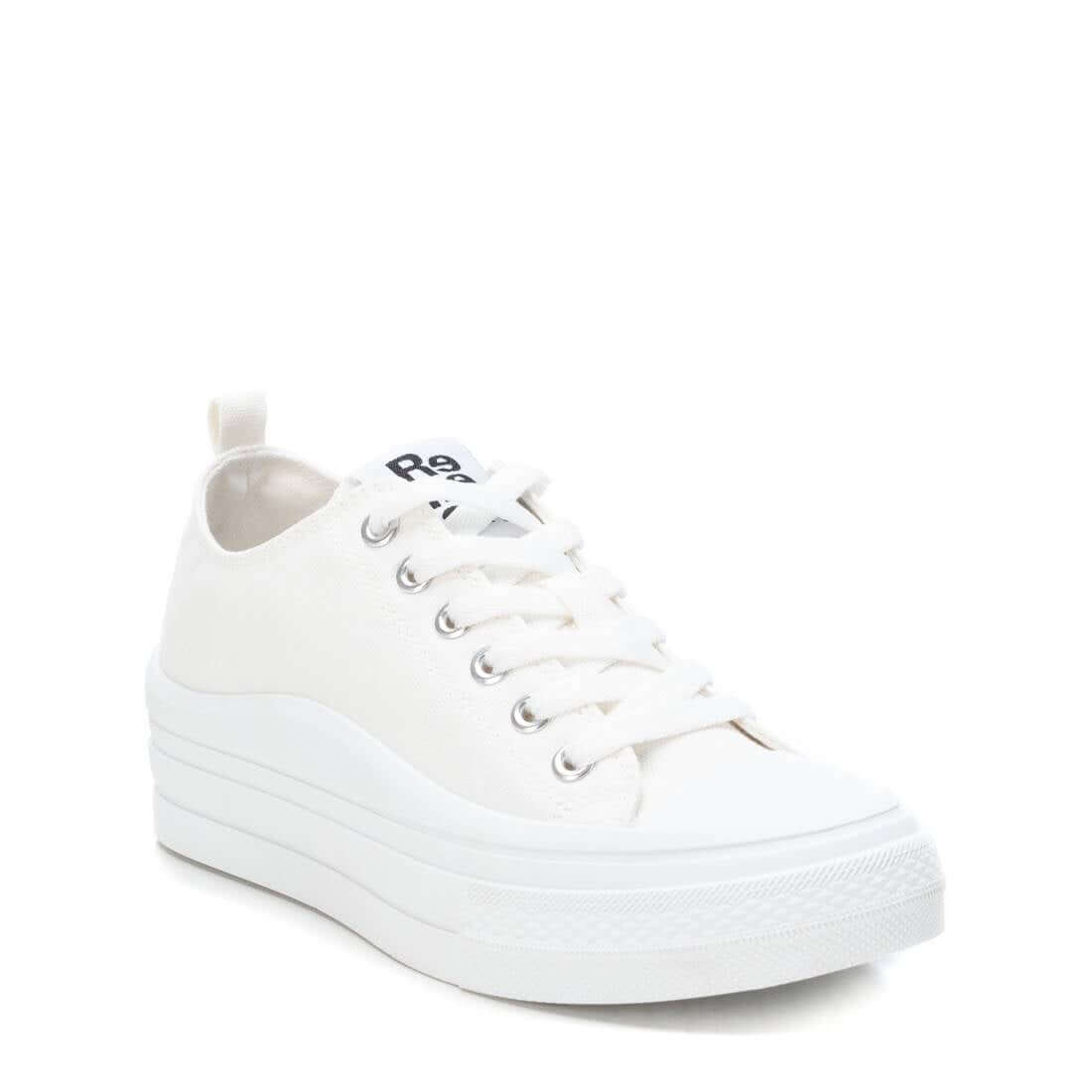 Refresh White Chunky Canvas Trainers