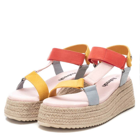 Refresh Platform Faux Suede Multicolour Sandal