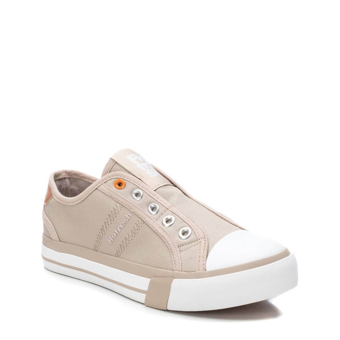 Refresh Beige Canvas Slip On Trainers