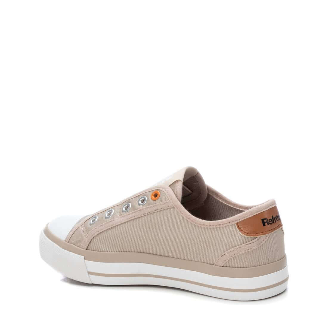 Refresh Beige Canvas Slip On Trainers