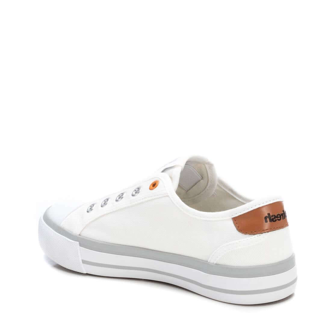 Refresh White Canvas Slip On Trainers