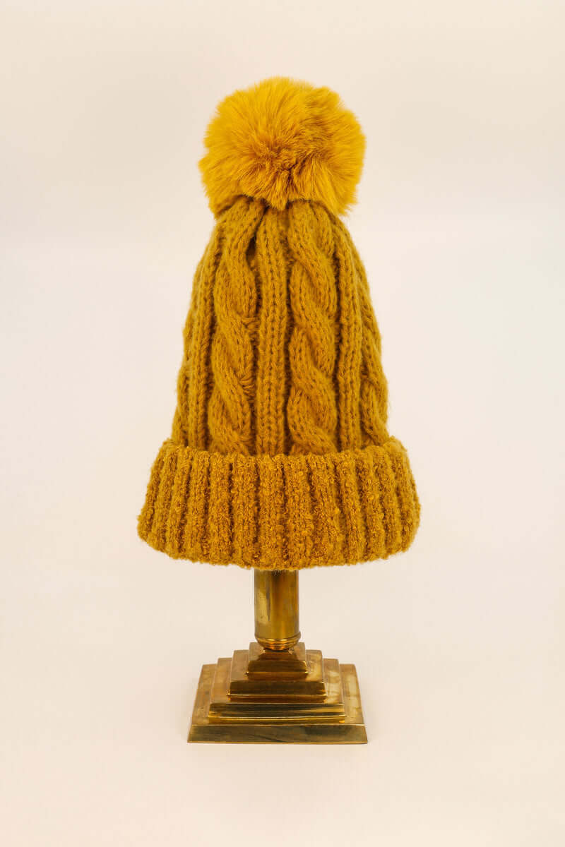 Powder Design 'Freya' Bobble Hat - Mustard