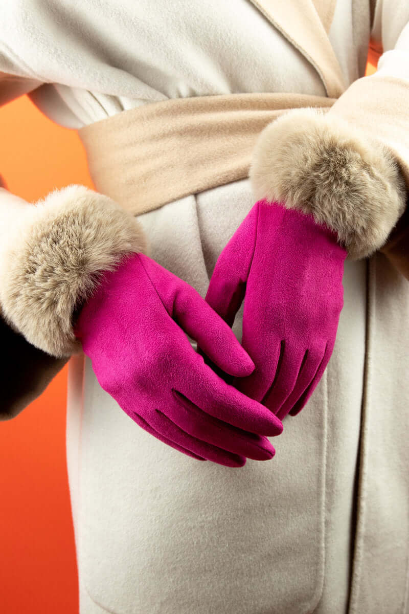 Powder Design Bettina Gloves - Fuchsia/Mist