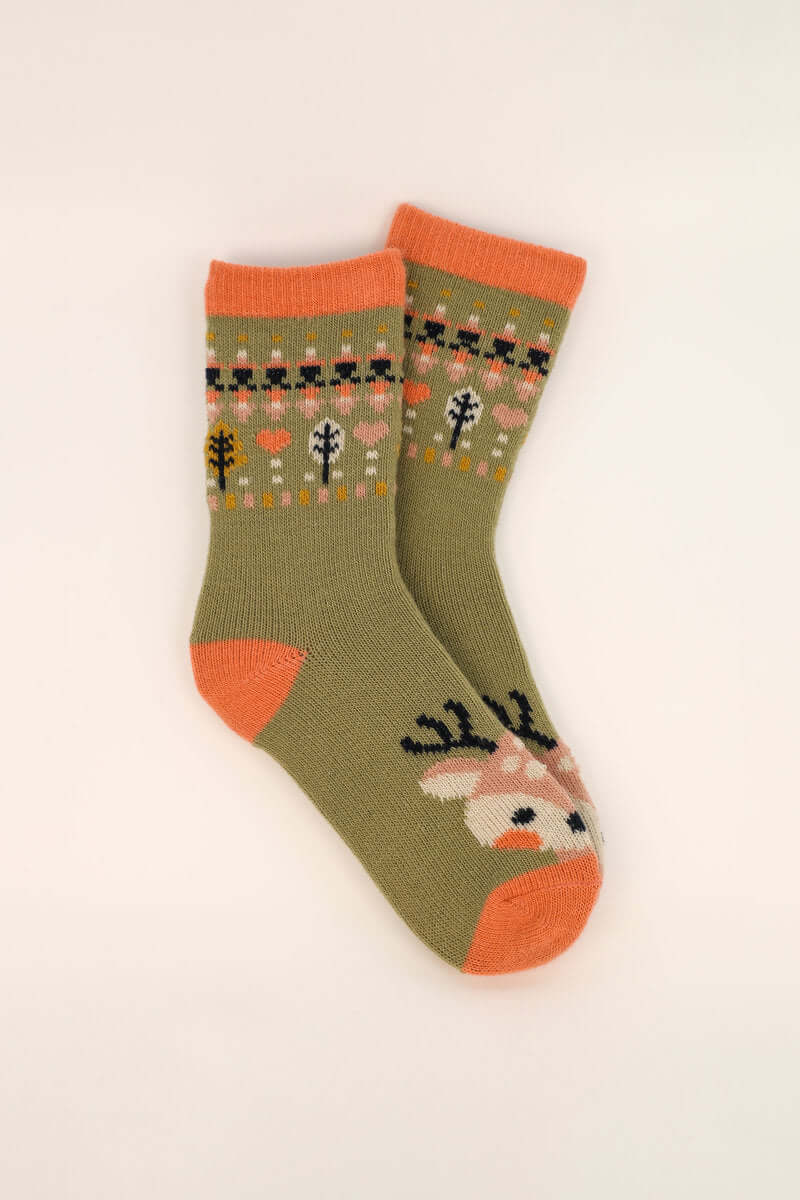 Powder Design 'Cute Deer' Knitted Socks
