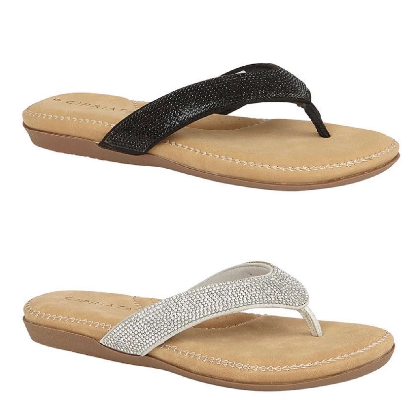 Diamonte Toe Post Sandal flip flop