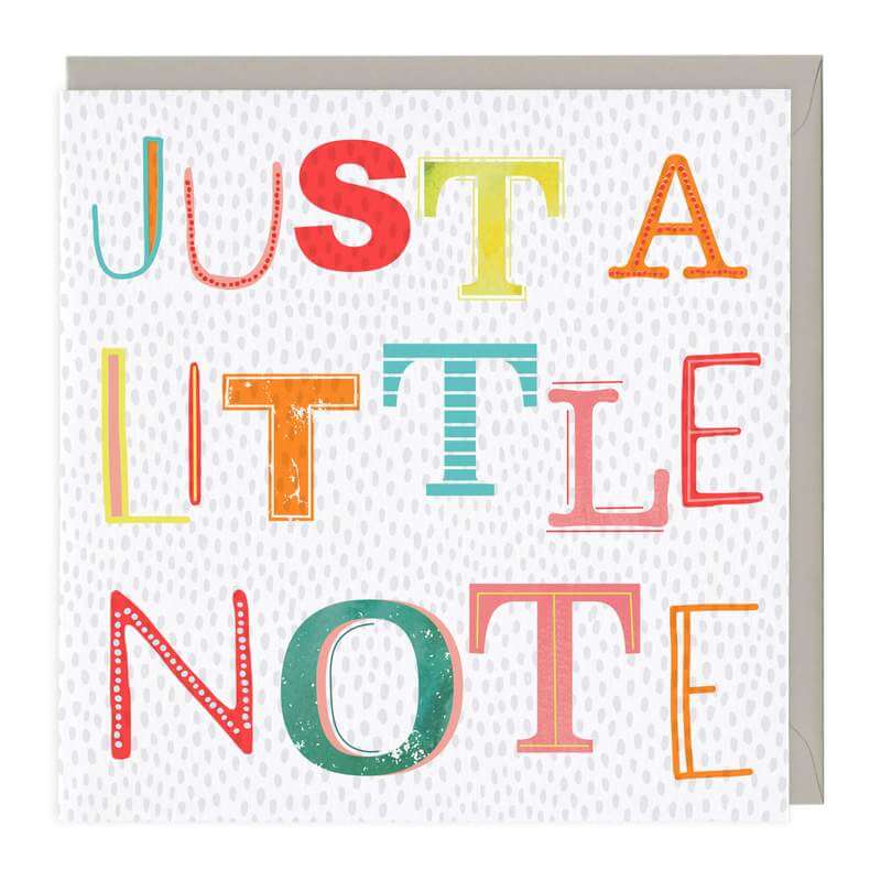 Just A Little Note Neon Card