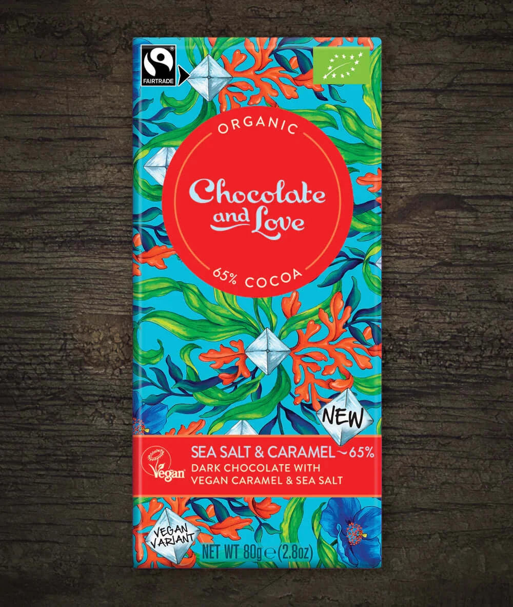 Sea Salt & Caramel 65% - Vegan Dark Chocolate