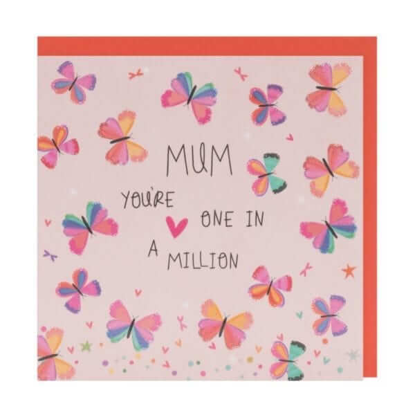 Belly Button Designs 'Mum you're One in a Million' card