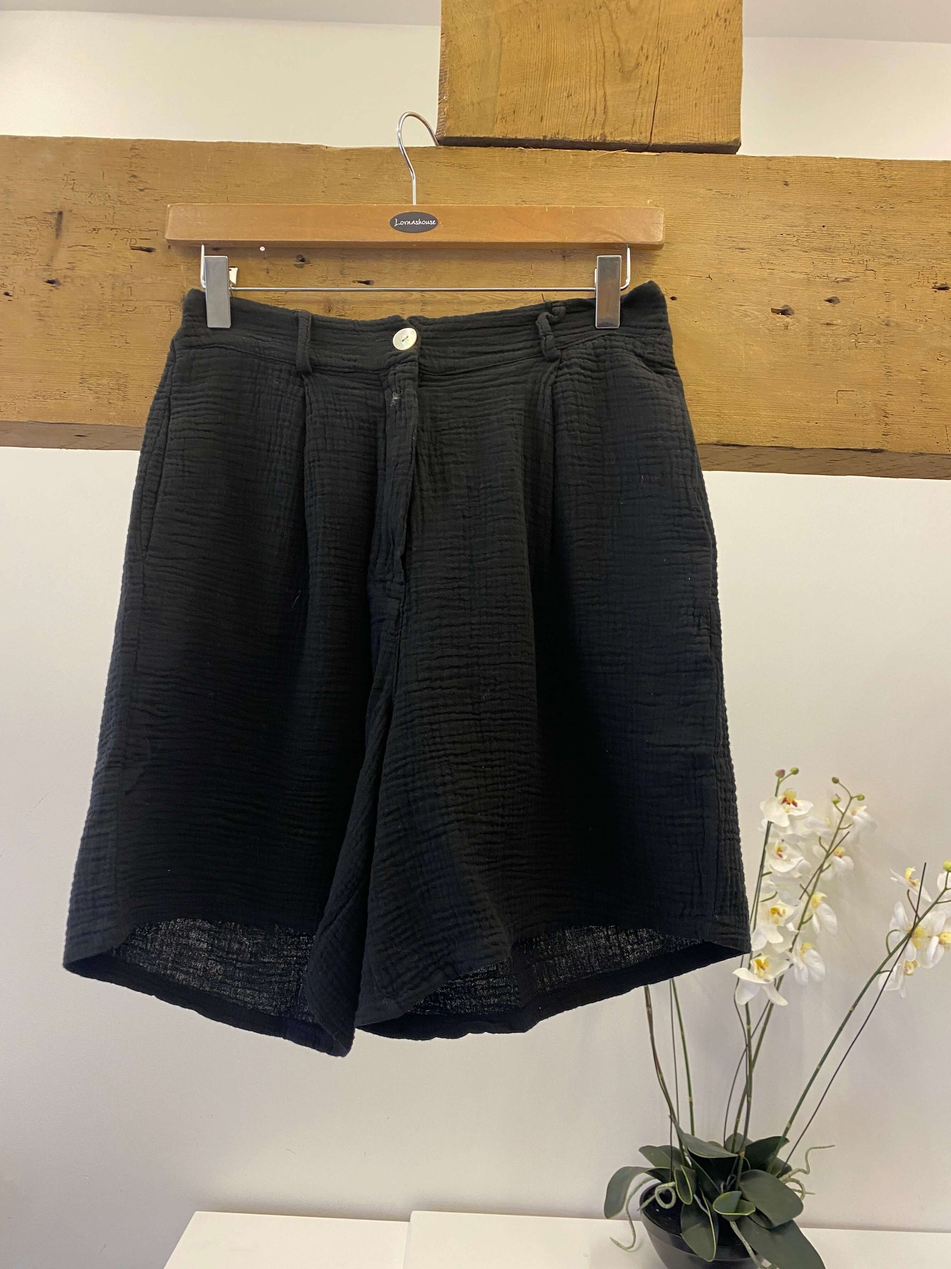 Cheesecloth High Waisted Shorts