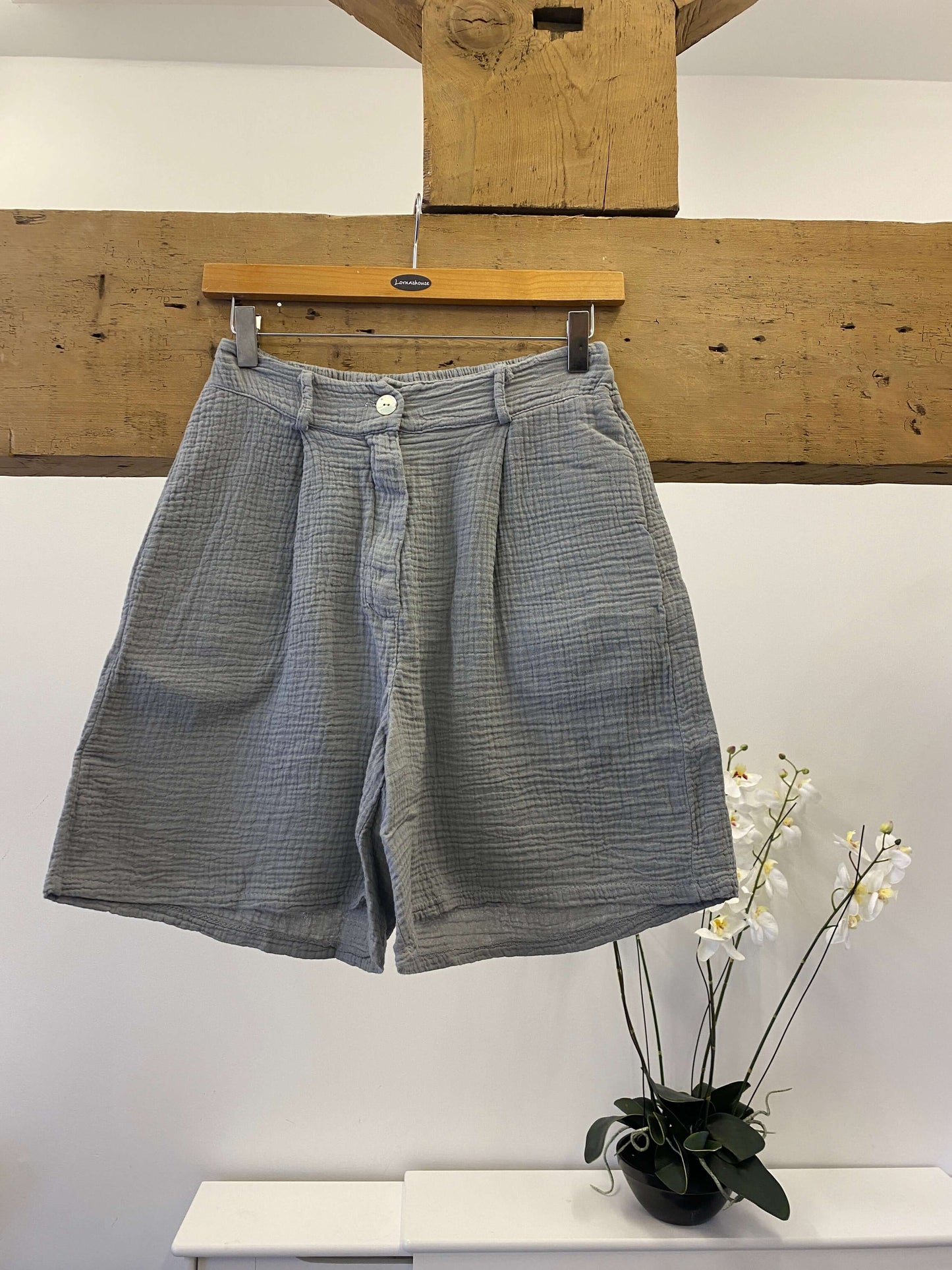Cheesecloth High Waisted Shorts