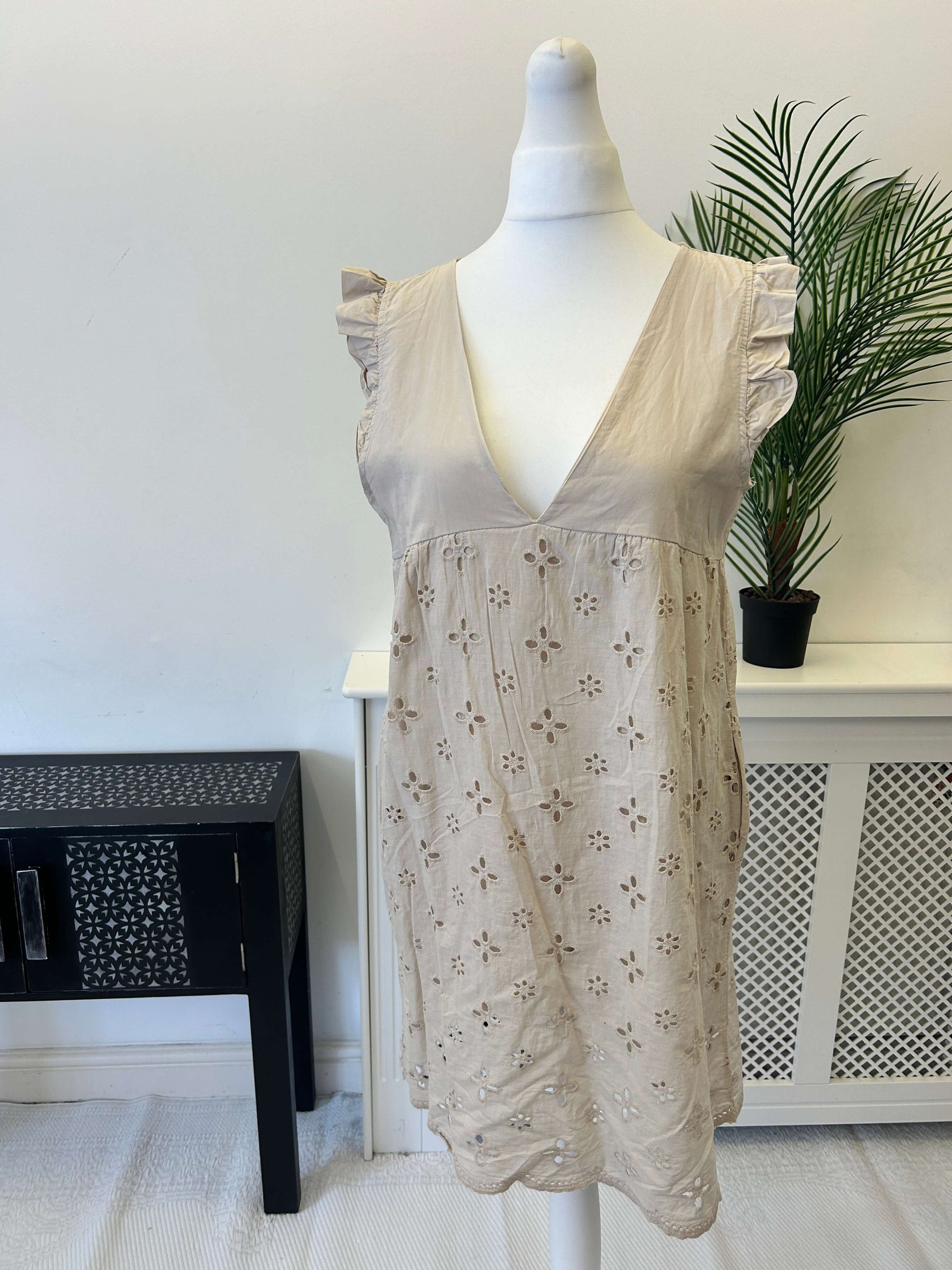 Monogram Broderie Anglaise Sun Dress with Built in Shorts (Two Sizes)