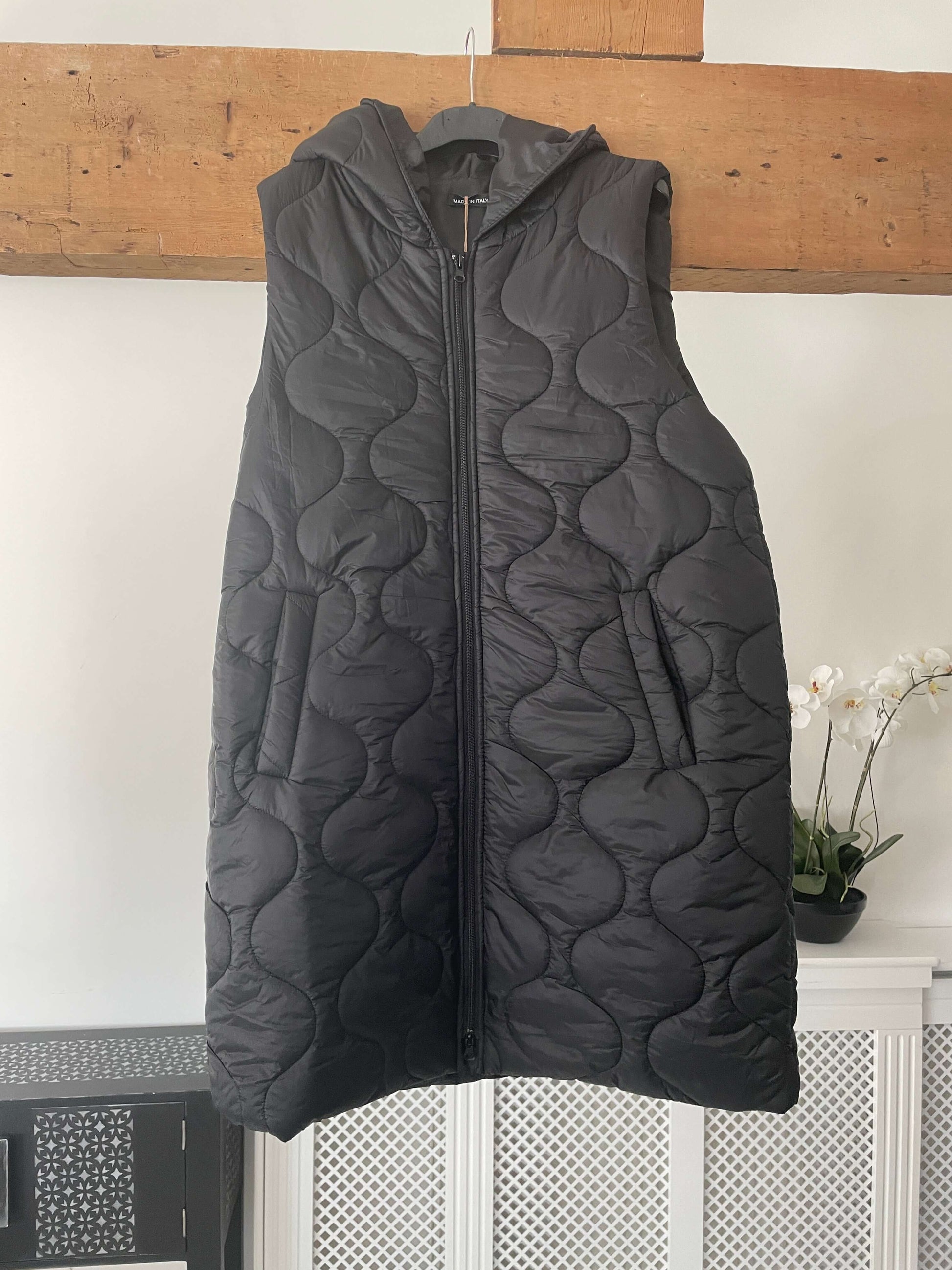 Made in Italy Midi Quilted Gilet