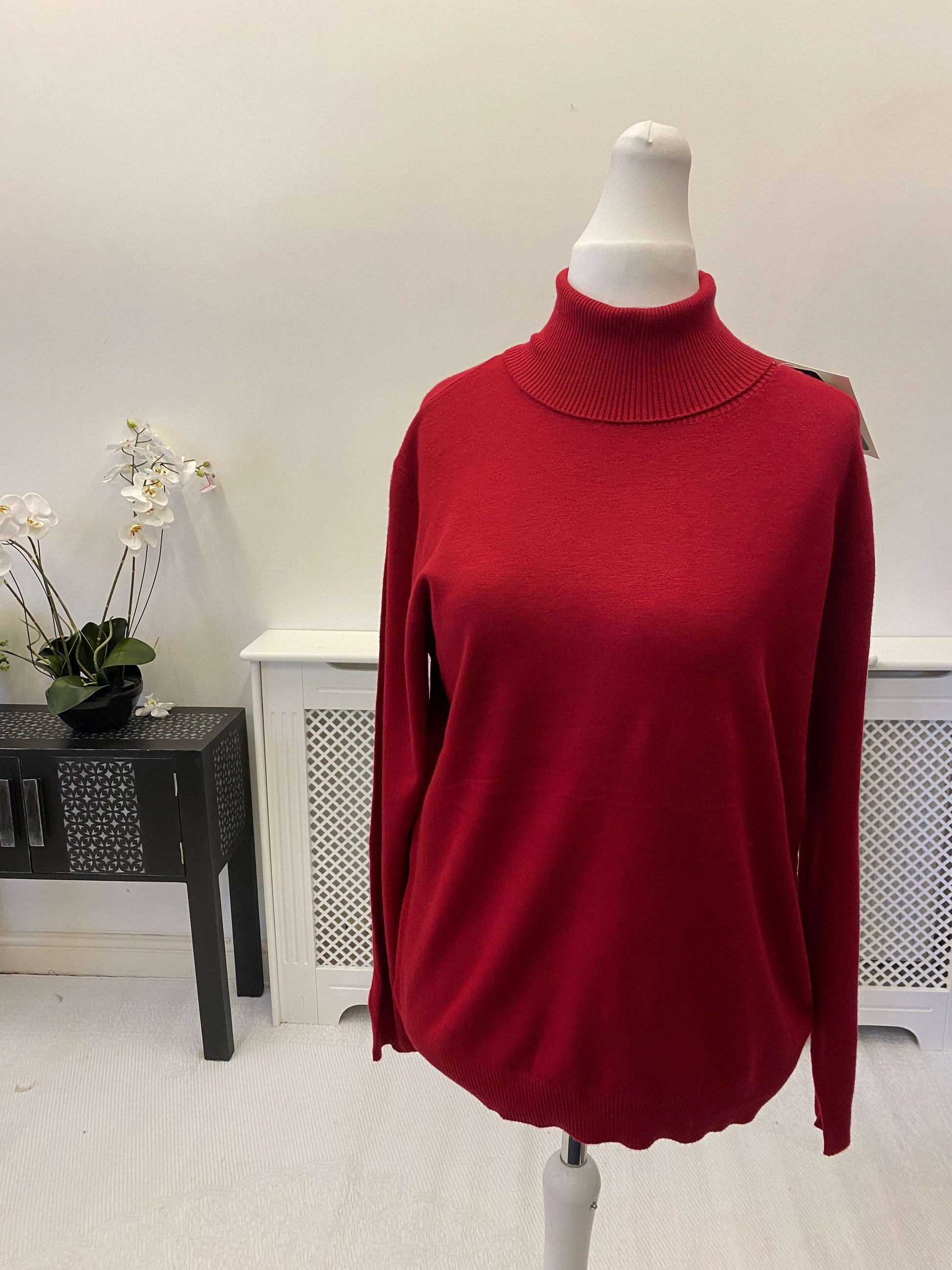 Neat Fit Ladies Polo Neck Jumper