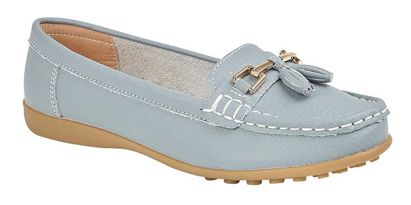 Boulevard Baby Blue Leather Loafer