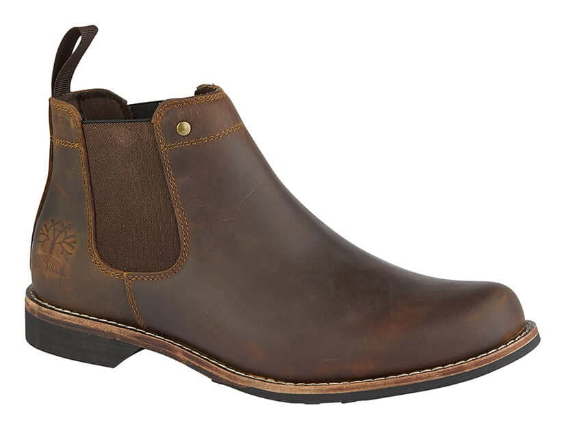 Mens Crazy Horse Leather Chelsea Boot