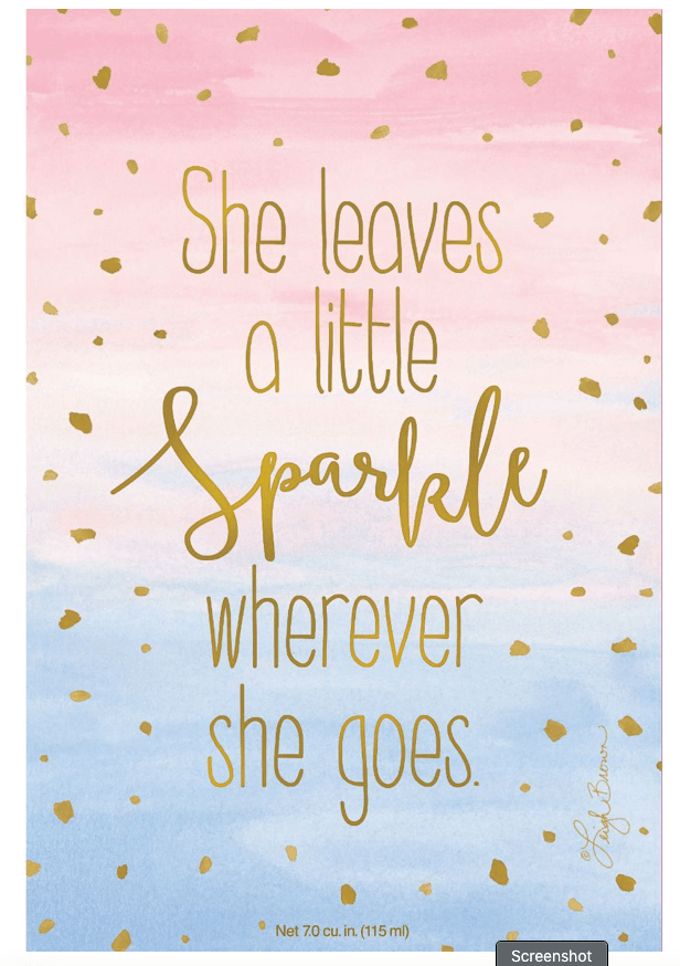 'She leaves a little Sparkle' Scented Sachet
