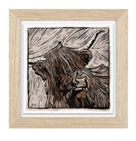 'Highland Cow’ Framed Print Picture