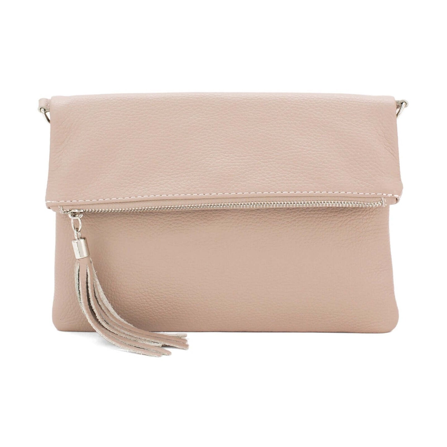 Real Leather Folded Pouch Bag