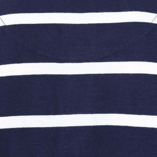 Lazy Jacks Striped Rugby Shirt - Navy