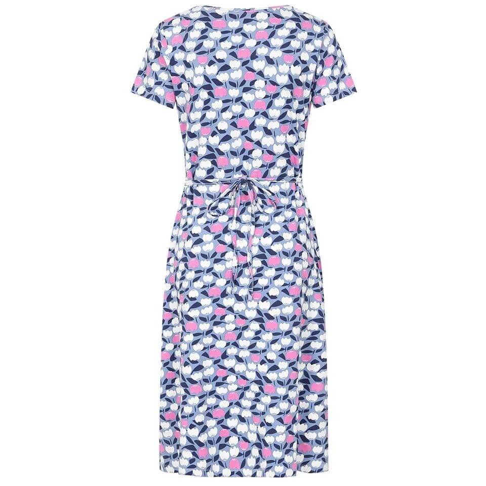 Lazy Jacks Clothing - Printed Dress Bud Pink