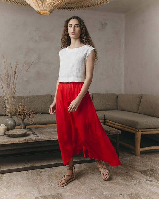 Grace & Mila - Jina Skirt Red