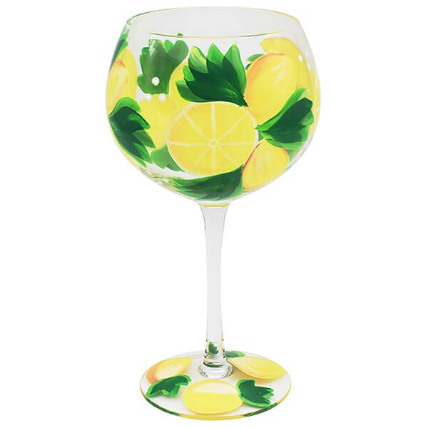 Flower Gin glass Lemons