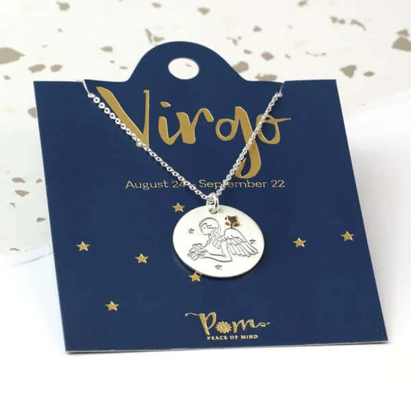 Zodiac Charm Necklace - Virgo
